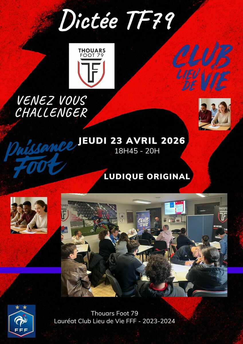 Dictée TF79 : challengez-vous le 23 avril lors de l'édition 2026 !