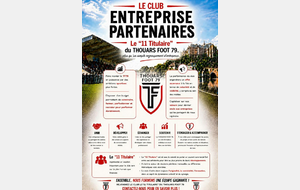 Le "11 Titulaire" du Thouars Foot 79 est lancé