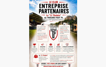 Le "11 Titulaire" du Thouars Foot 79 est lancé