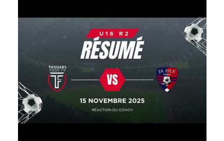 Résumé U16 R2 - Isle (15/11/2025)
