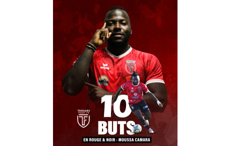 Moussa Camara passe le cap des 10 buts cette saison